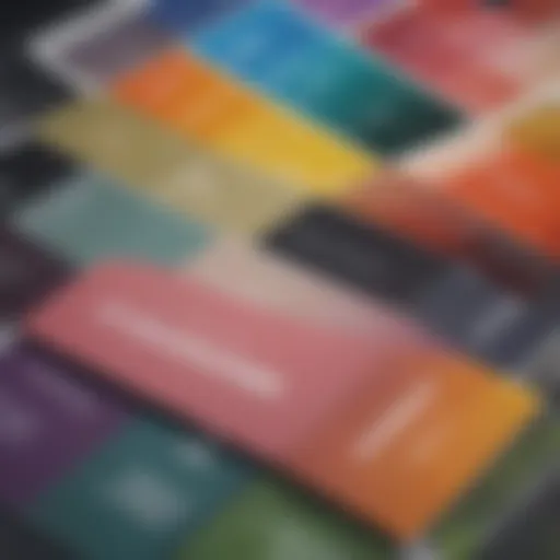 Visual representation of a branding guideline document showcasing color palette and typography.