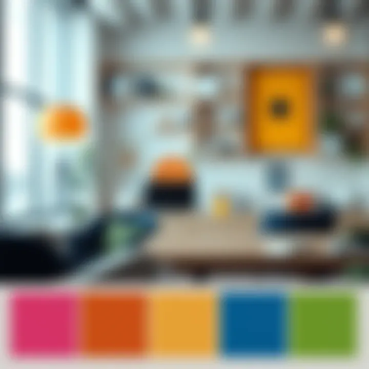 Color palette showcasing brand identity