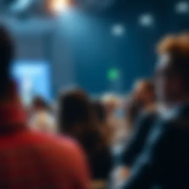 Audience captivated by a presentation