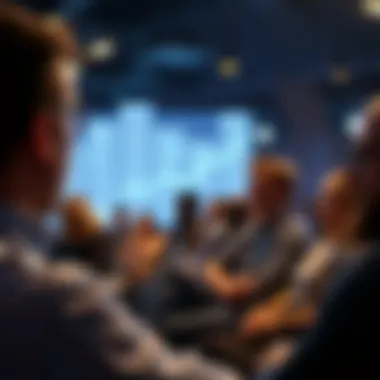 A group of engaged stakeholders listening to a pitch