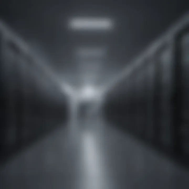 Secure data center representing private cloud infrastructure