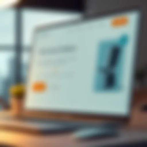 Promotional landing page showcasing product features