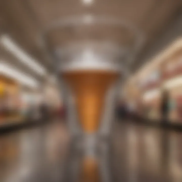 Visual representation of the shopping funnel stages