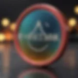 Symbol of branding with a logo and color palette